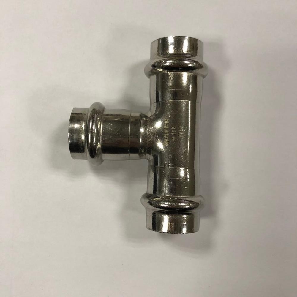 stainless steel tee fitting adaptor application on machinary and gas system