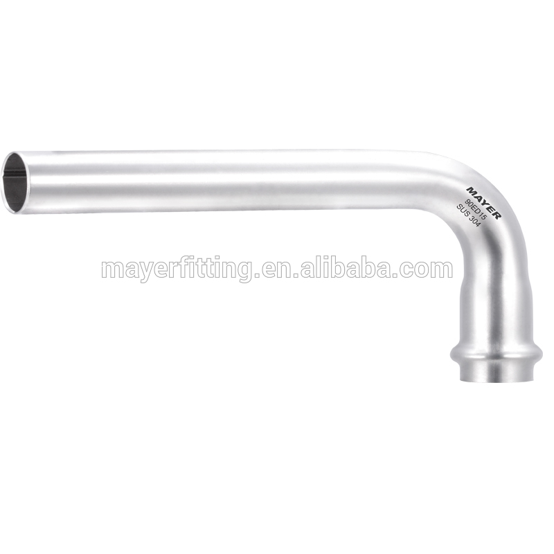 304/316l pipe fitting stainless steel 45 degree/bend elbow fitting adaptor for pipe connection