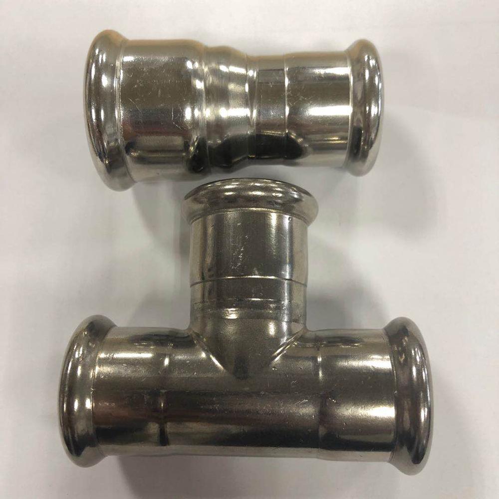 stainless steel tee fitting adaptor application on machinary and gas system