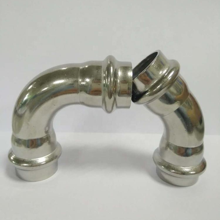 china hot sales high qualityduplex stainless steel pipe fitting 90 degree elbow fitting 304/316L