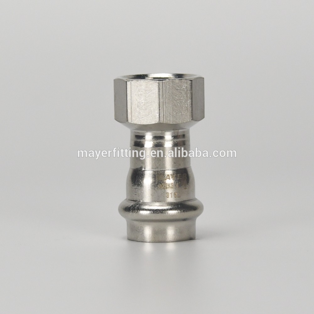 SS Pipe Fitting Connector Female Coupling Stainless Steel 316L Male Adapter