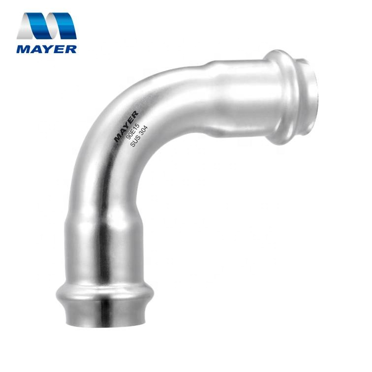 stainless steel 90 degree elbow fittings reducing adaptor