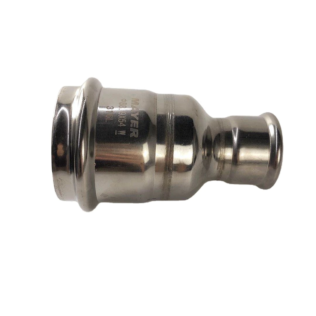 china hot sales high quality straight reducingcoupling stainless steel fitting use for hot cold water 304/316L