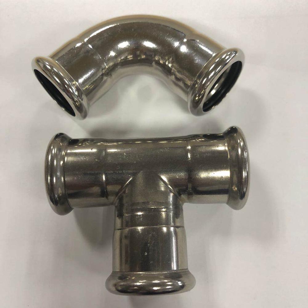 stainless steel tee fitting adaptor application on machinary and gas system