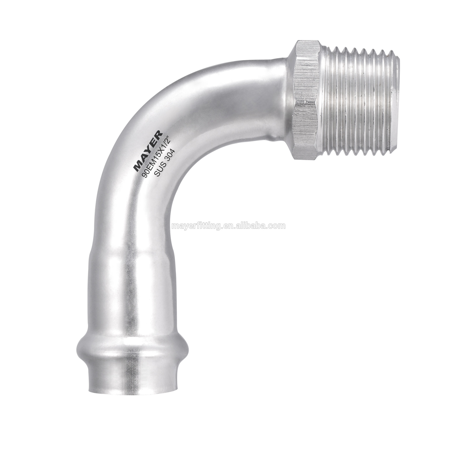 stainless steel90 degree thread femaleelbowfitting for cold hot water 304/316L