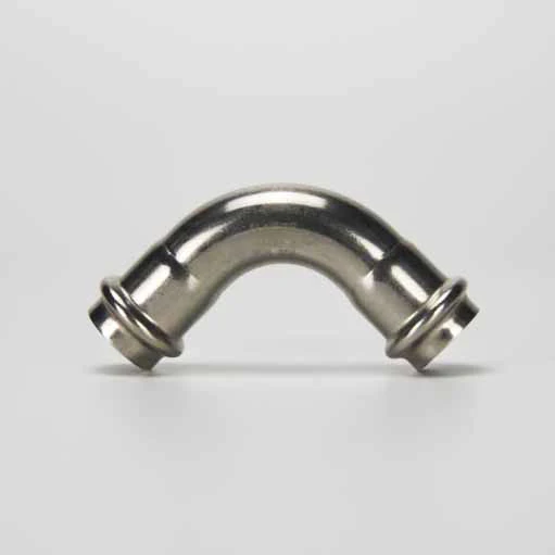 factory direct sales stainless steel pipe fitting 90 degree elbow V profile