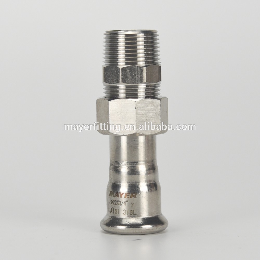 SS Pipe Fitting Connector Female Coupling Stainless Steel 316L Male Adapter