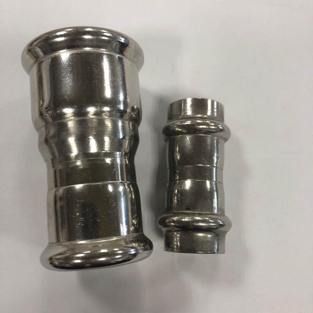 stainless steel press reducing coupling pipe fitting 304/316L