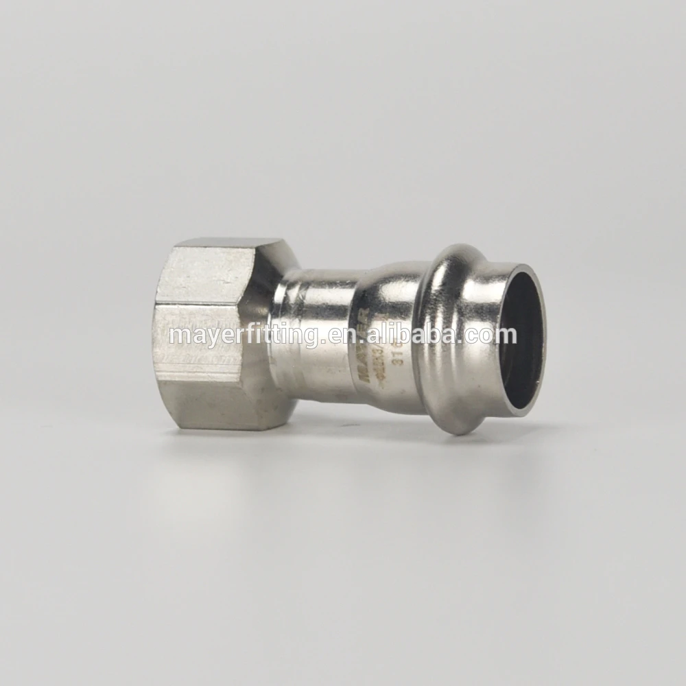 EN Series stainless steel female coupling adapter press fitting connector