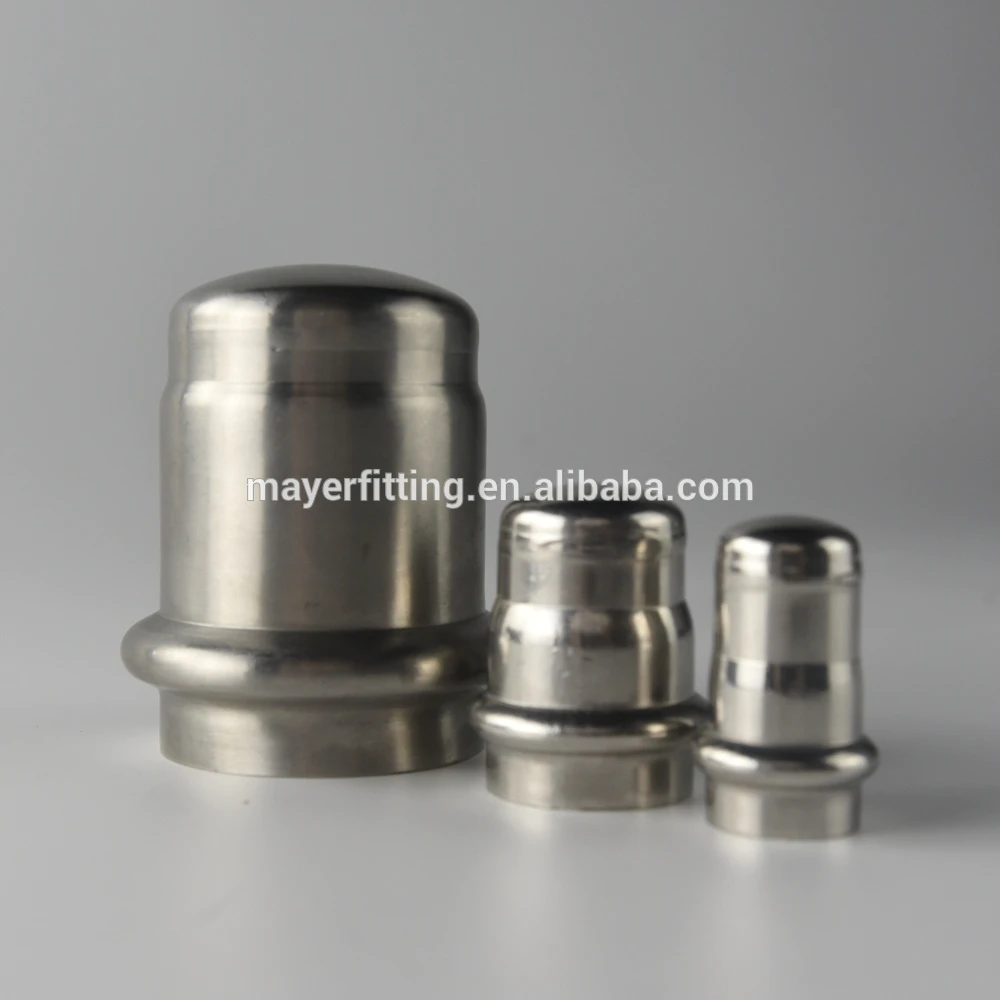 Stainless Steel Blind Tube End Cap Plug With or Without Chain