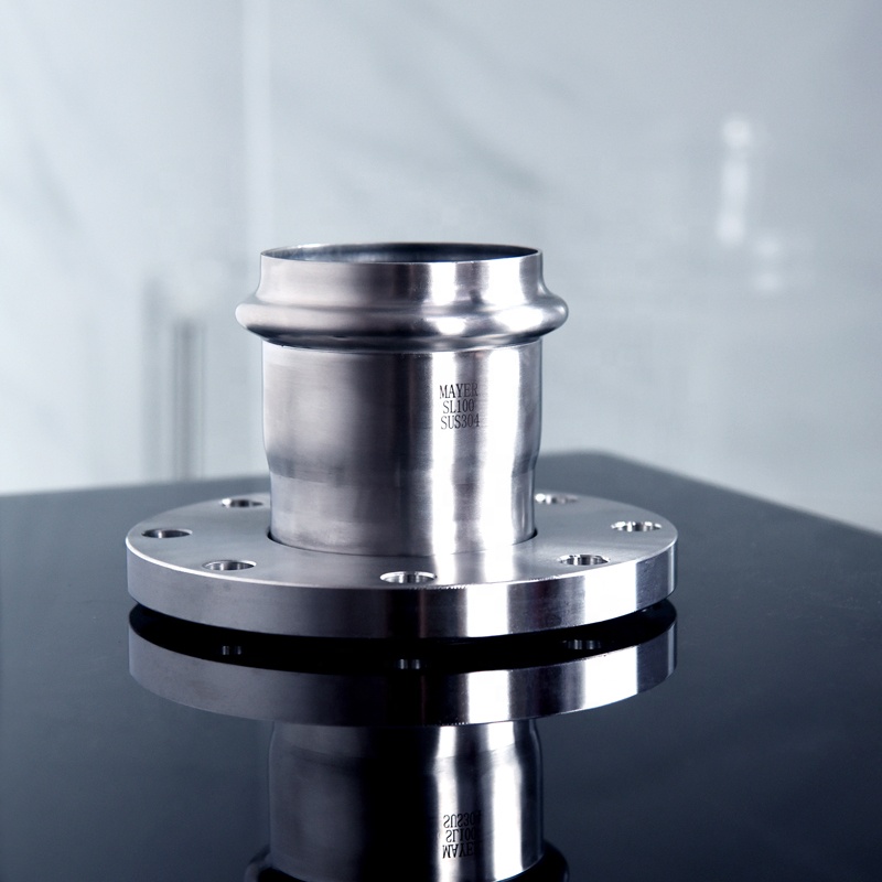 good quality press flange connector Guangzhou stainless steel fittings