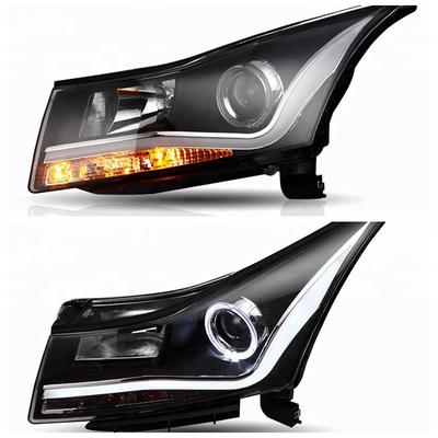 VLAND manufacturer for car headlight for CRUZE front light 2010-2014 LED head lamp plug and play with Angel eye+DRL+turn signal