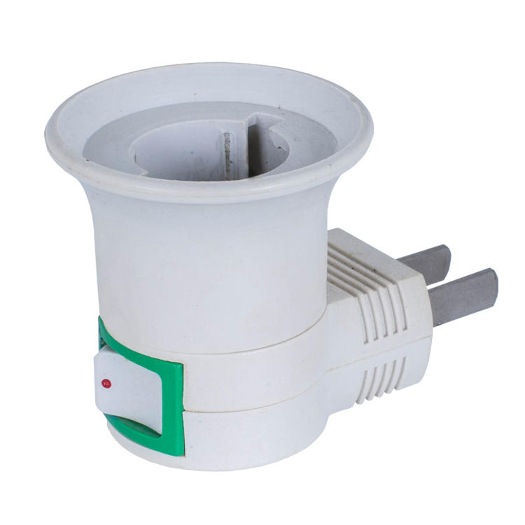 CE ROSH B22 caliber flat Plug Light Bulb Lamp electrical plug socket Base Holder Adapter Converter