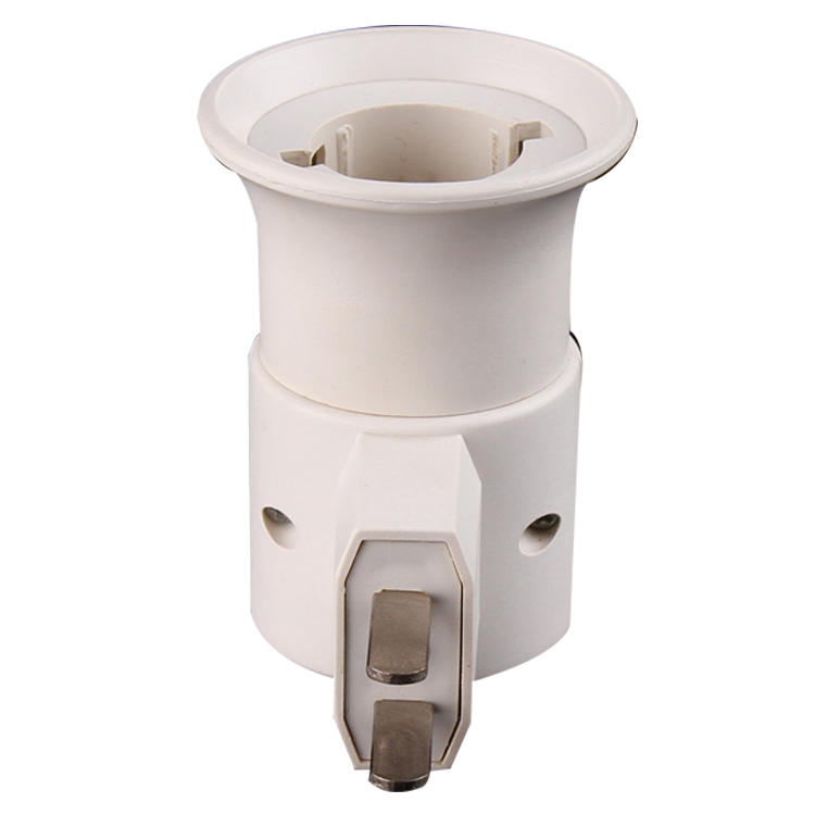 CE ROSH B22 with vertical flat Plug Light Bulb Lamp electrical plug socket Base Holder Adapter ConverterA19-2