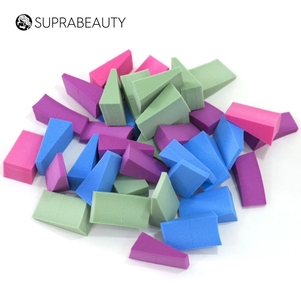 12pcs Non latex makeup sponge puff customized color cosmetic wedges bulk