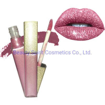 OEM Customized Cosmetics Makeup Long Lasting Glitter Liquid Lipstick
