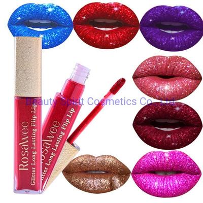 OEM Cosmetics Makeup Glitter Long Lasting 24 Hours Liquid Lipstick