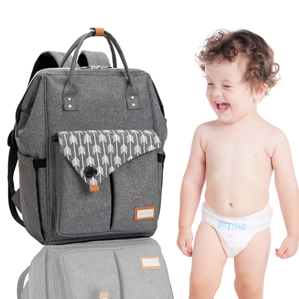 Hot Sale Baby Fashion Diaper Bag Mummy Baby Bag Backpack With Multifunction