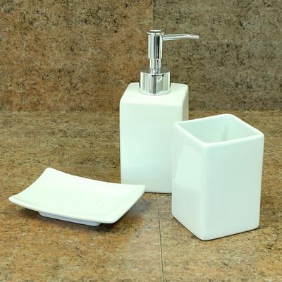White Color Porcelain Ceramic Bathroom Sanitary Accessories Set