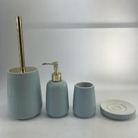 Creative Blue Ceramic Bathroom Accessories Set