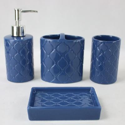 Luxury Hotel Decorative Ceramic Accessories Bathroom Sets
