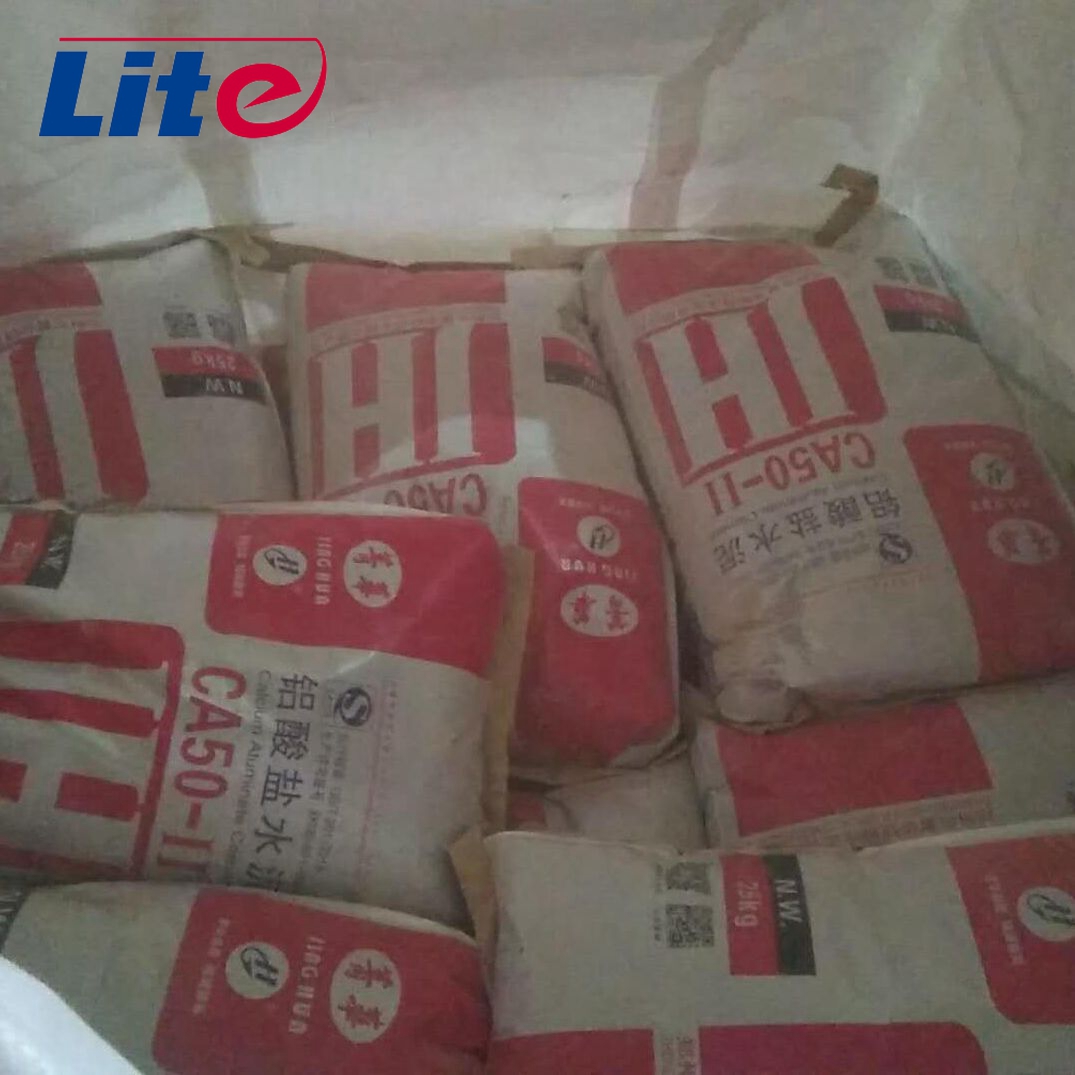 Henan Lite Supply 50% 60% 70% 80% Al2O3 Fondu Cement Mixing