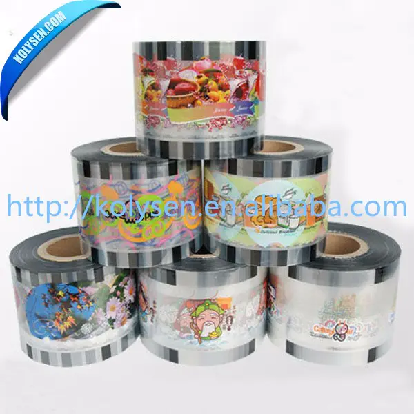 Plastic cup sealing film plastic cup lid film