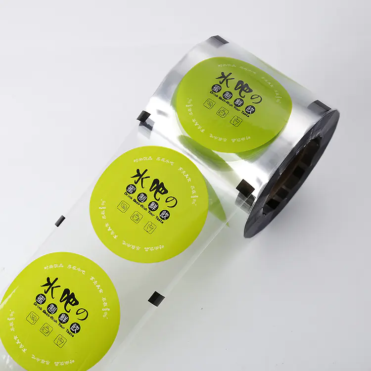 Custom printed Plastic Cup Sealing Roll Film for plastic Cup Lidding Film sealing film bubble tea packaging