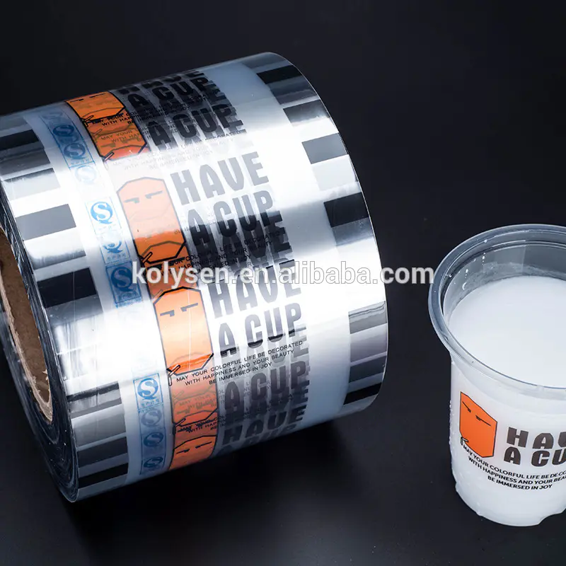 Custom food grade heat sealable plastic cup sealing film supplier