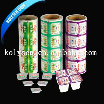 Customized printed PP cup matellized seal film