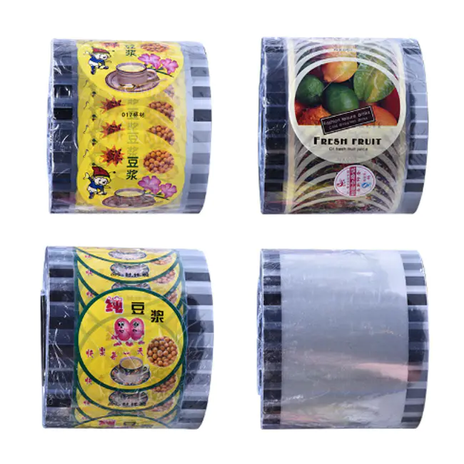 CustomizedChina Supplier food grade water resistance Heat Sealing Plastic Cup lidding film made in china