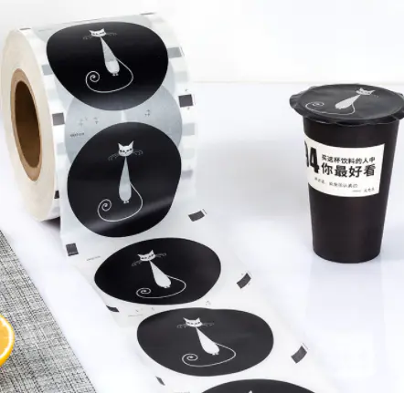 Custom Printed Plastic Cup Sealing Film Peelable Lidding Film for Yogurt Cup made in china