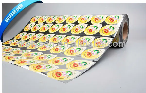 Composited aluminum foil lid film for milk packaging