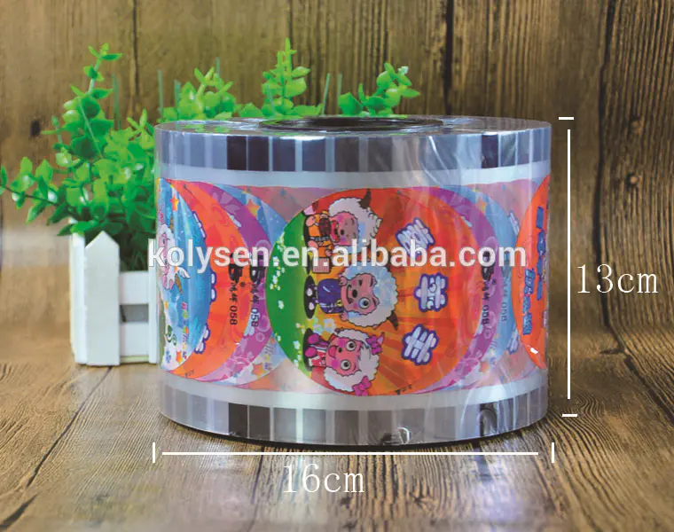 Printed peelable plastic cup sealing film suppliers