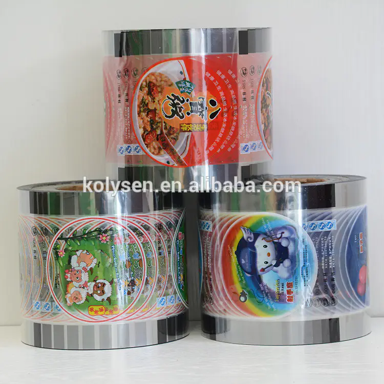Co-extruded peelable Thermoforming Lidding Film roll stocks for jelly cup