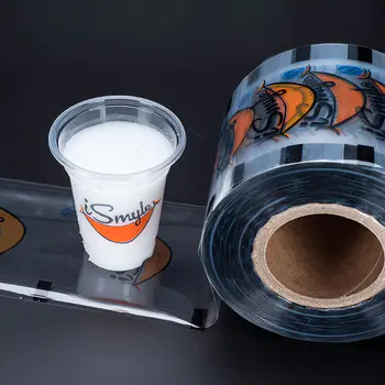 Custom printedlaminating film for cup sealing in china