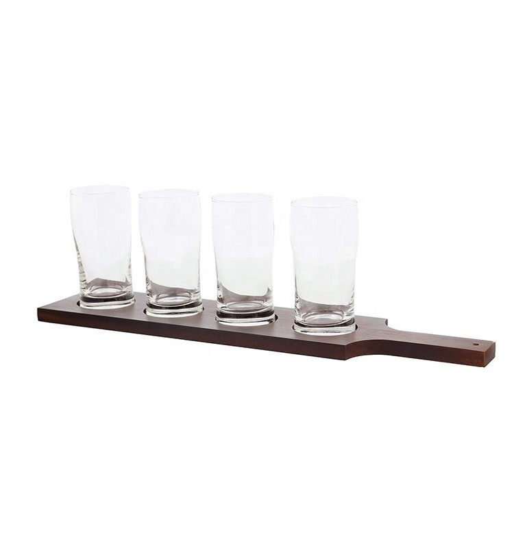 China factory direct sale wooden shot glass tray for bar