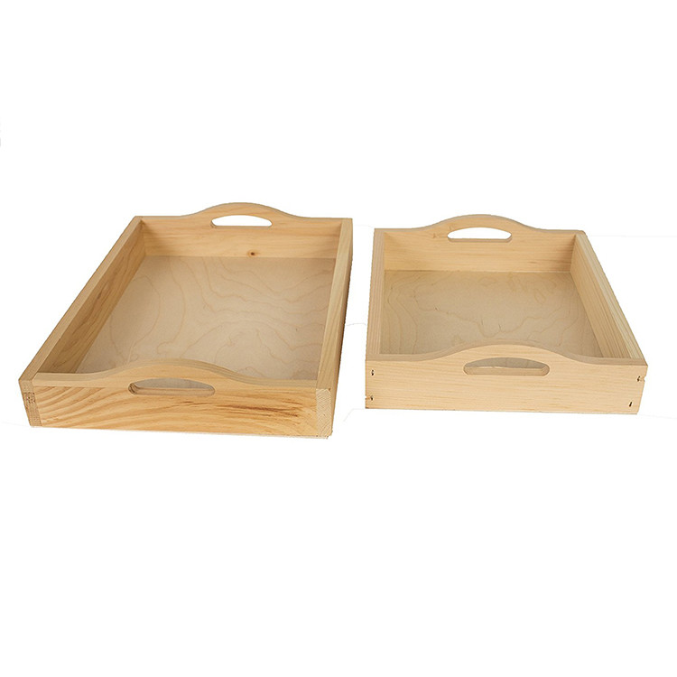 Factory price custom serving Simple Useful wood tray for restaurants