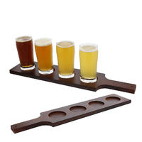 Wholesale wooden simple useful shot glass holder tray for storage