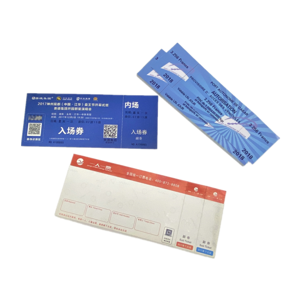 product-Colorful Customized Flight Ticket Cards Scratch Off Lottery Tickets-Dezheng-img-1