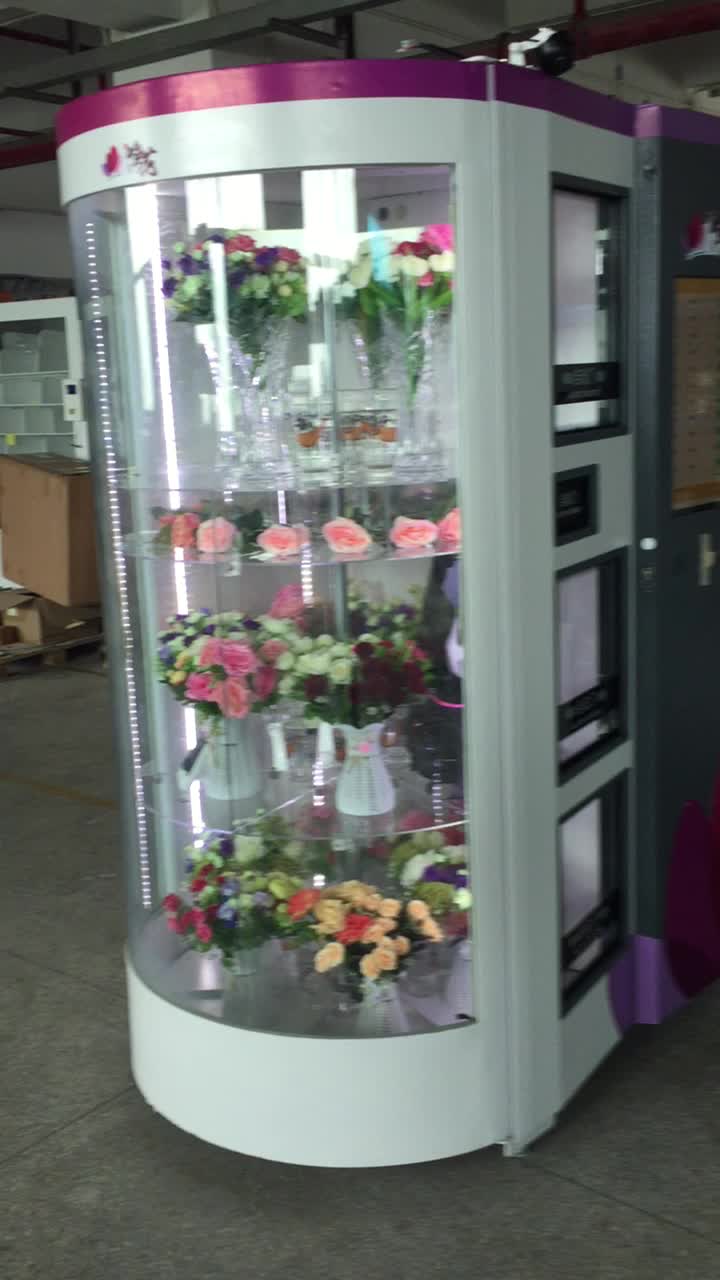 fresh flower vending machine with cooling