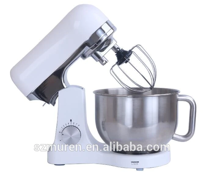 GS EMC RoHS Approved kitchen stand mixer with double dough hooks