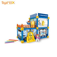 New arrival painting toys building DIY doodle house for kids