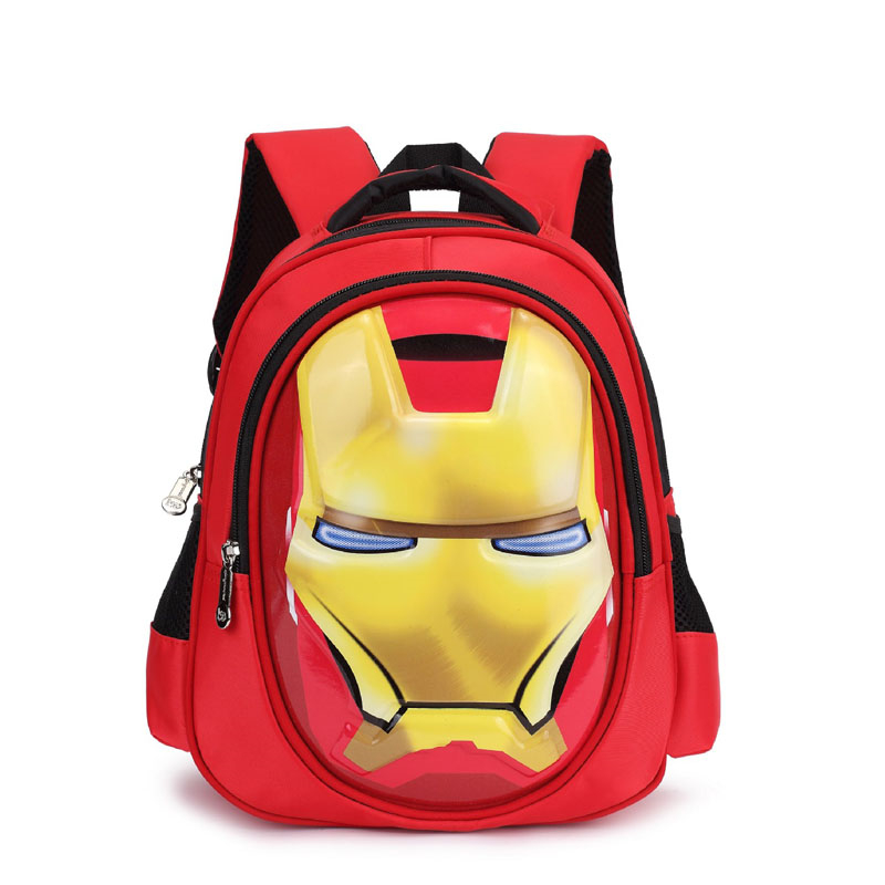 mochilas 3D iron Man Student bag Boy Girl Schoolbag Teenagers High-capacity Cartoon backpack Child waterproof Travel Backpack