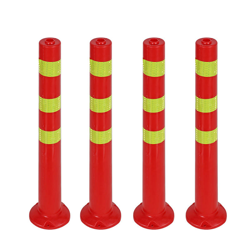 High quality warning sign traffic safety PE reflective flexible road warning post