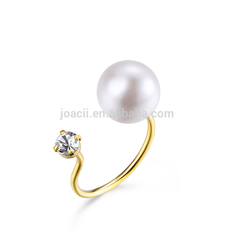 Joacii Wholesale Sterling Silver Jewelry New Design Pearl Finger Ring