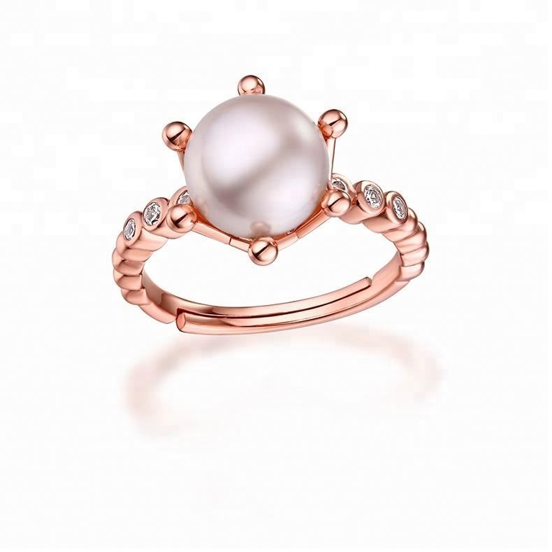 Joacii Unique Design Freshwater Pearl Silver Ring For Women With Sieraden