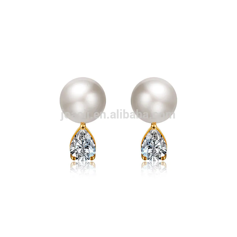 Joacii freshwater pearl 18k gold plated jewelry earrings