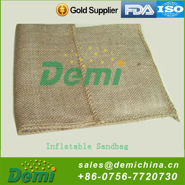 Eco-Friendly Made In China Inflatable Instant Jute Sand Bag for Flood