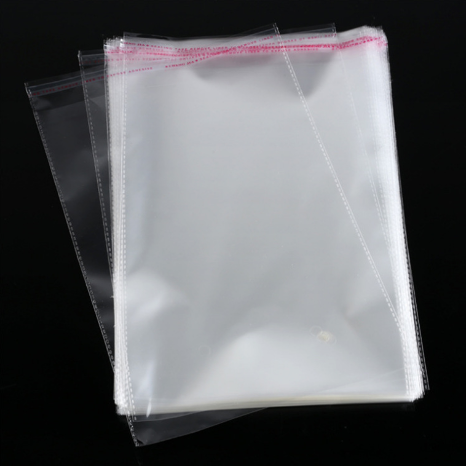 China factory OPP plastic opp poly self adhesive bag with printed header oem custom